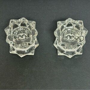 Sparkling Star Crystal Candle Holders Set Of 2 Votive And Tea Candle